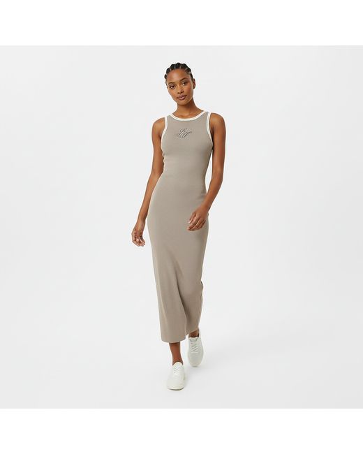 Jack Wills Natural Knitted Maxi Jumper Dress