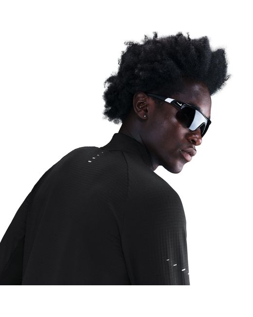 Nike Black Winter Run Half Zip Long Sleeve Running Top for men