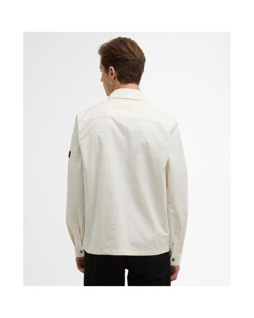 Barbour White Overshirt for men