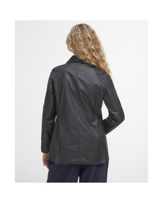 Barbour Gray Beadnell Wax Jacket