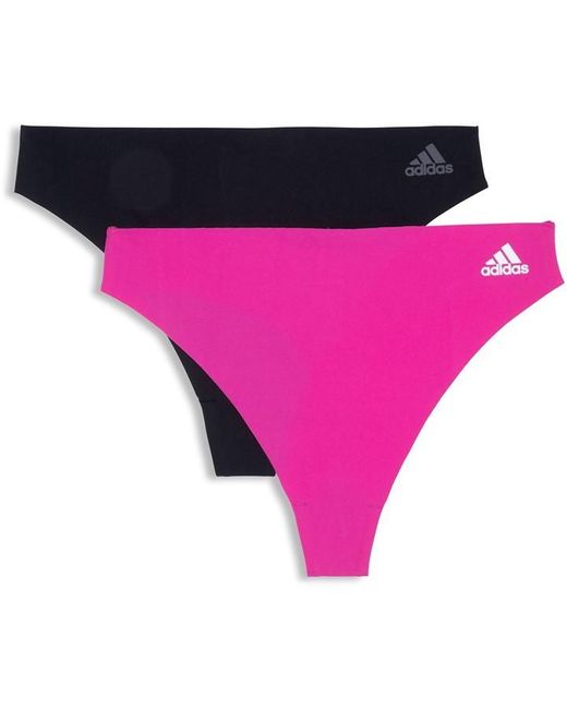 Adidas Pink S Active Micro Flex Thong Briefs 2 Pack Assorted3 S
