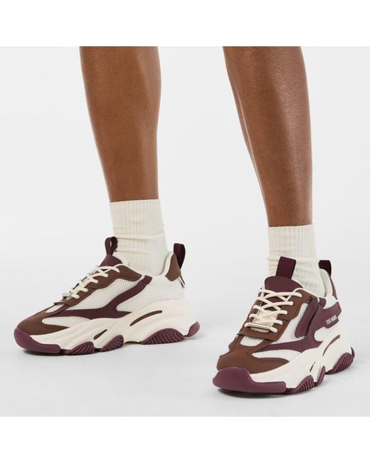 Steve Madden Brown Possession Chunky Trainers