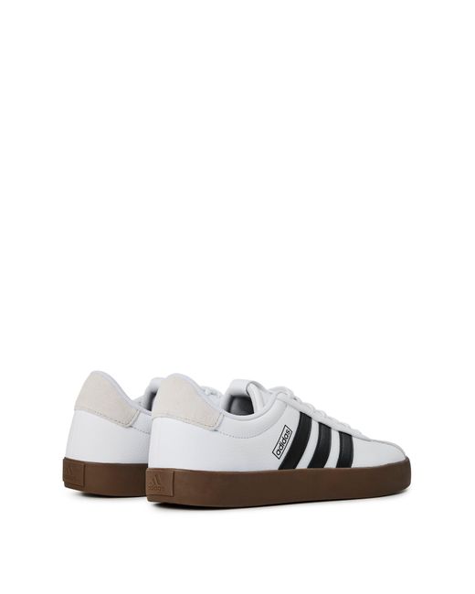 Adidas White Vl Court 3.0 Shoes for men