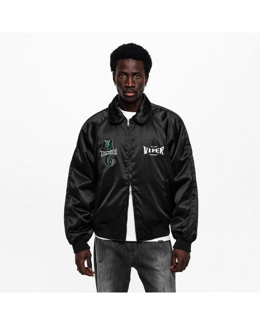 Represent Black Varsity Jacket for men