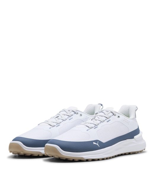 PUMA White Ignite Elevate X Spikeless Golf Shoes for men