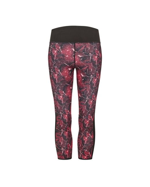 Diadora Red 6/8 Reversible Performance Gym Leggings