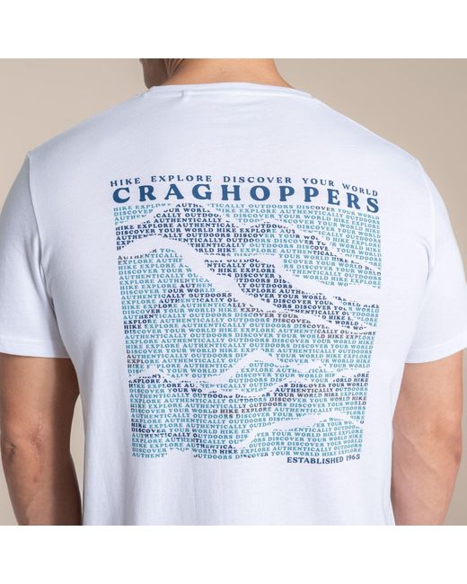 Craghoppers Blue Lucent Ii Travel T-Shirt for men