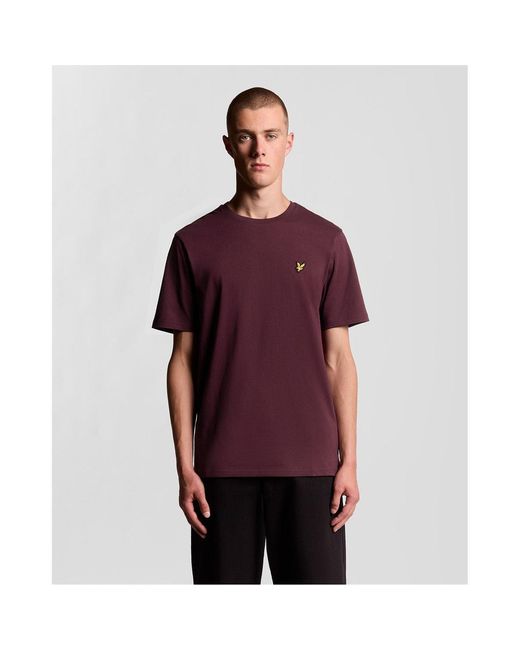 Lyle & Scott Red Lyle & Scott Small Eagle T-Shirt for men
