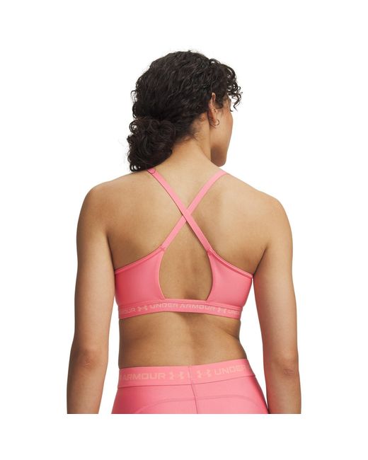 Under Armour Pink Standard Mid Keyhole Sports Bra
