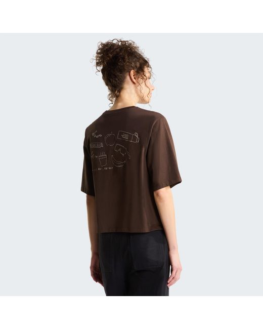 The North Face Brown Tnf Hike Picnic Boxy Graphic Tee