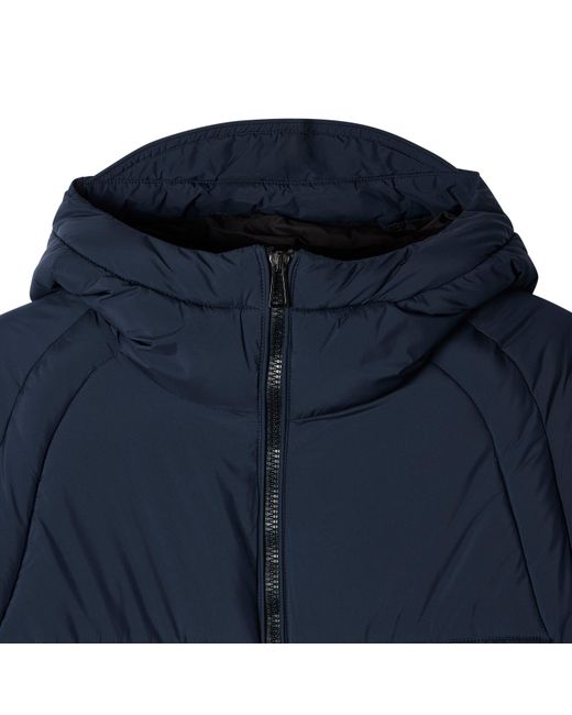 Paul Smith Blue Down Raglan Medium Puffer Jacket for men