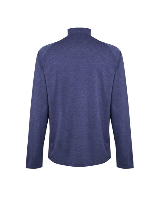 PUMA Blue Tad Qz Long Sleeve Performance Gym Top for men