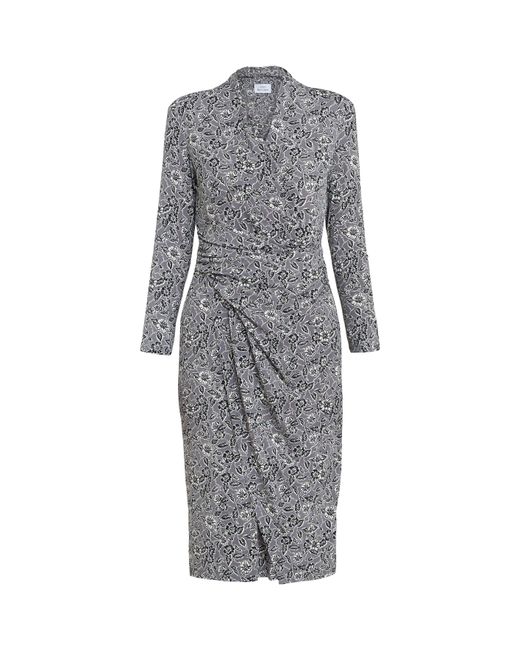 Gina Bacconi Gray Janet Jersey Wrap Dress