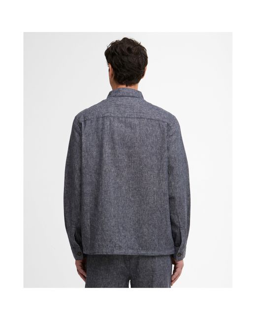 Barbour Blue Overshirt for men