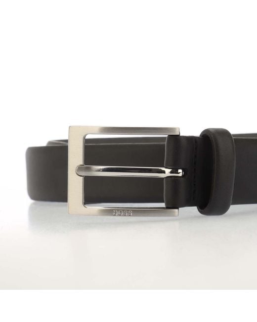 Boss Black Brondon Leather Belt for men