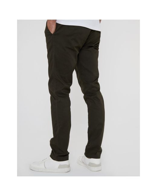 Threadbare Black Slim Fit Trousers for men