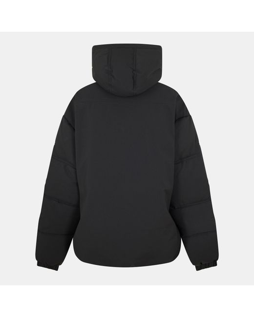 Jack Wills Black Salcombe Adjustable Hood Short Puffer Jacket for men