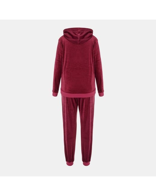 Miso Red Velour Tracksuit