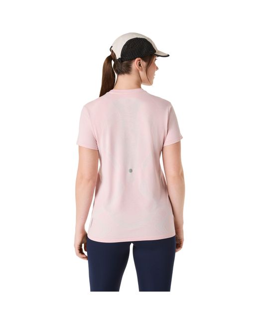 Asics Pink Road Seamless Short Sleeve Performance Running Top