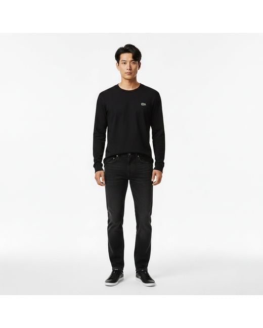 Lacoste Black Long Sleeve T-Shirt for men