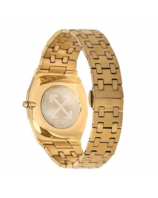 Off-White c/o Virgil Abloh Metallic On Time Watch for men