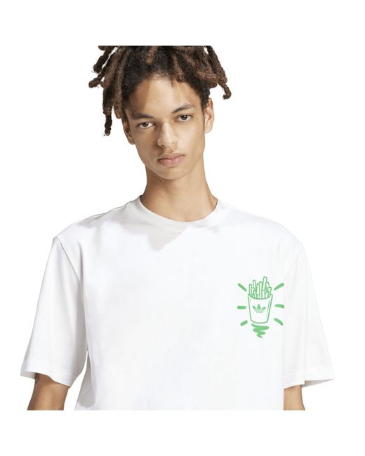 Adidas Originals White Q12 Street B T-Shirt for men