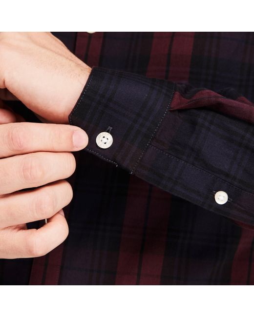 Farah Blue Brewer Checked Shirt for men
