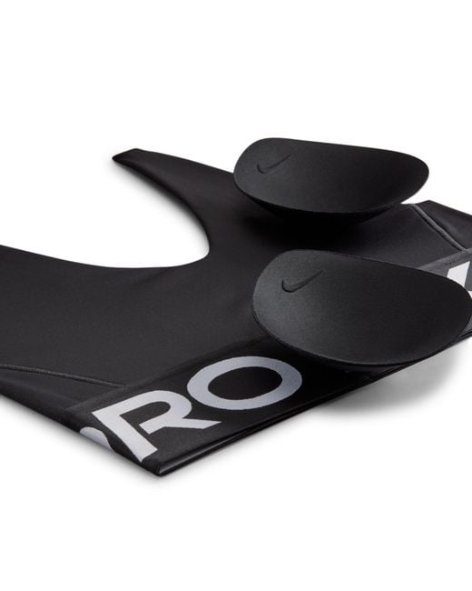 Nike Black Pro Indy Plunge Medium-Support Padded Sports Bra