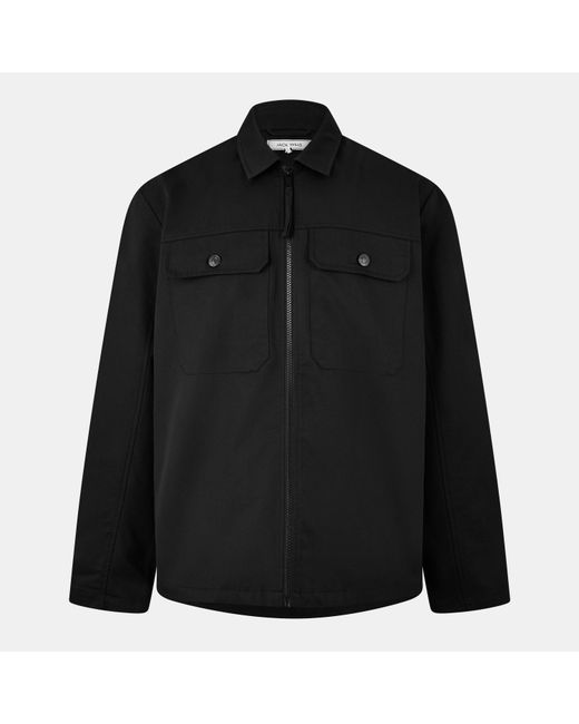 Jack Wills Black Shire Utility Overshirt for men