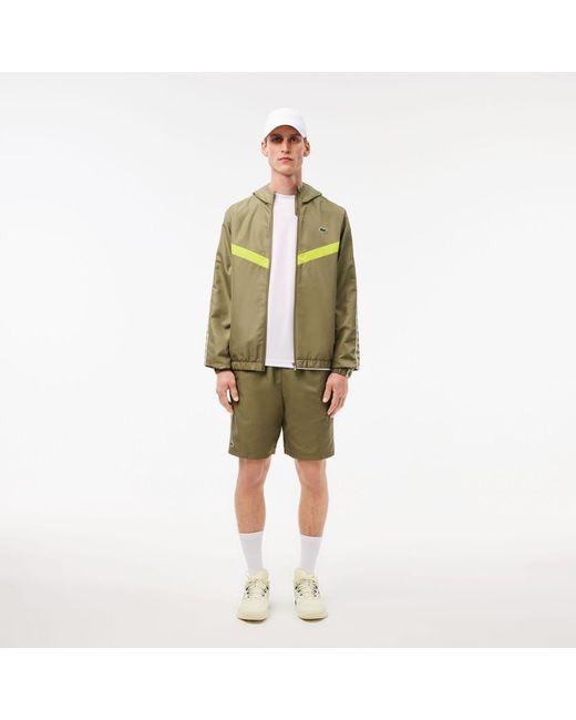Lacoste Green Tennis Monogram Track Jacket for men
