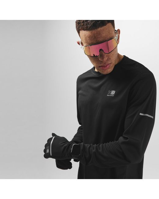 Karrimor Black Long Sleeve Run T Shirt for men