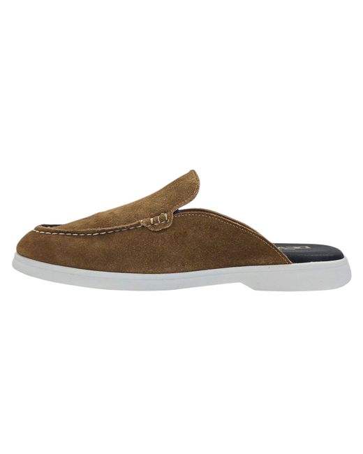 Deakins Brown Deaks Antonelli Flat Mules for men