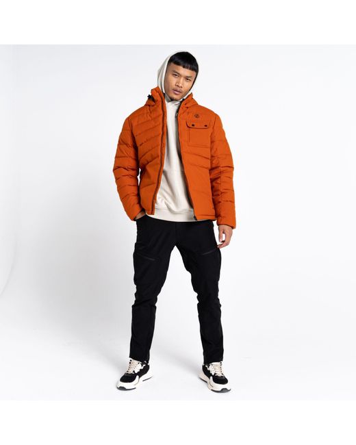 Dare 2b Orange Endless Iii Recycled Storm Waterproof Jacket for men