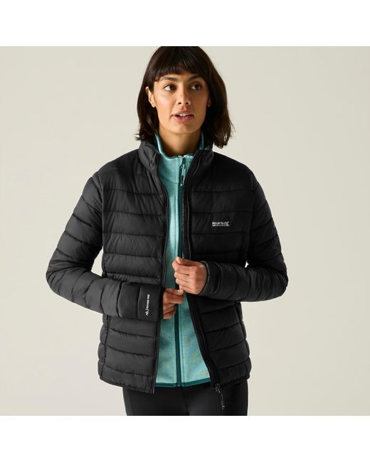 Regatta Black Marizon Weatherproof Synthetic Insulated Puffer Jacket