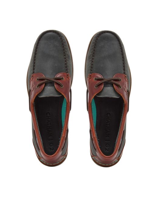 Chatham Brown Boat Shoes for men