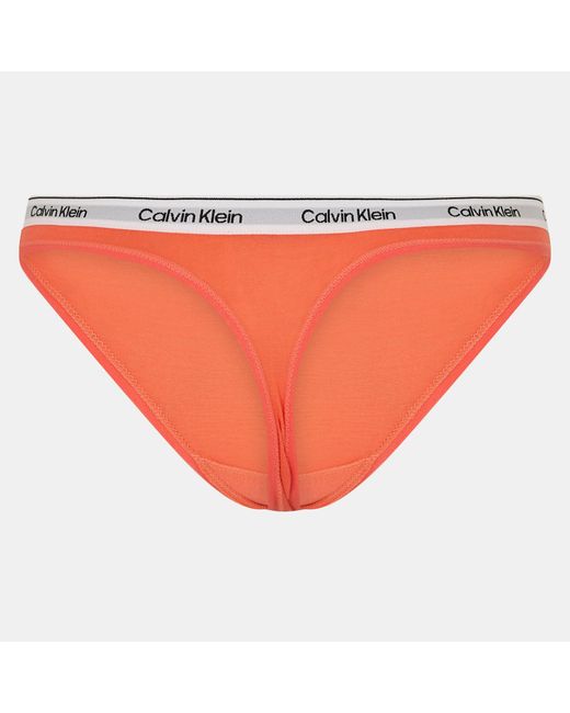 Calvin Klein Orange Logo Thong
