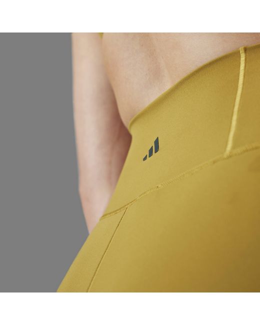 Adidas Yellow All Me 5-Inch Short Leggings