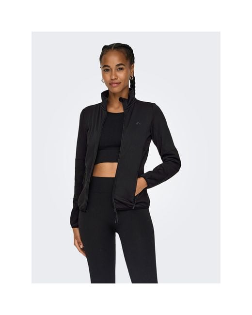 Only Play Black High Neck Softshell Jacket
