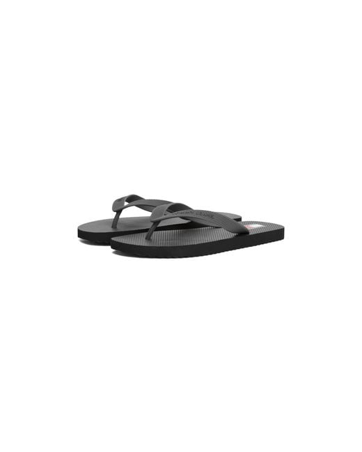 Tommy Hilfiger Black Tjm Beach Sandal for men
