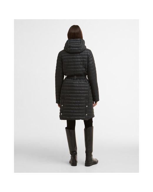 Barbour Black Longline Jada Puffer Jacket