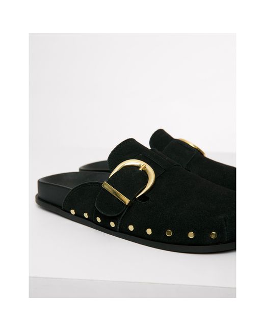 Threadbare Black Tb Urbania Mule Slippers