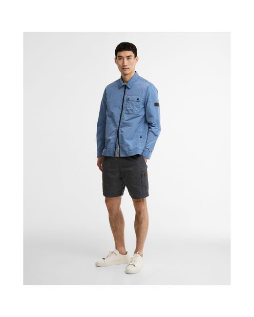 Barbour Gray Inline Shorts for men