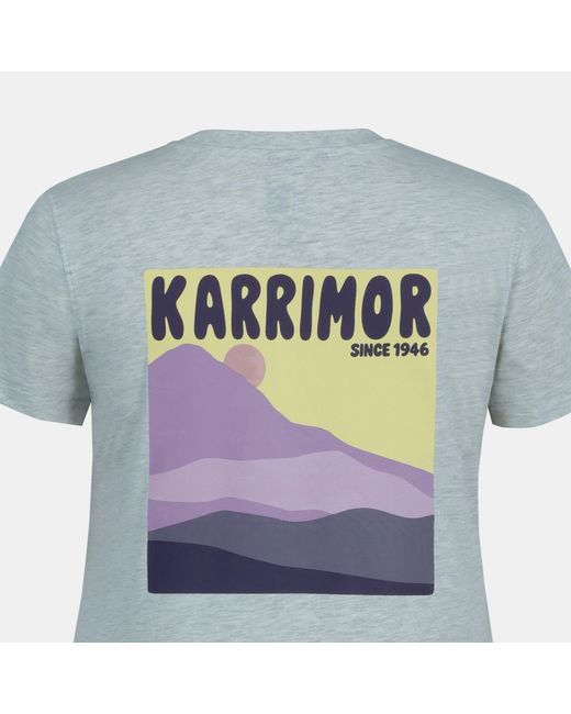 Karrimor Blue Logo Cotton Short Sleeve Crew Neck T-Shirt