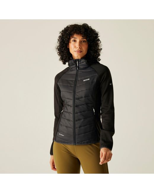 Regatta Black Andreson Water Resistant Hooded Long Sleeve Insulated Puffer Jacket