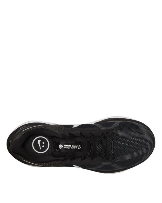 Nike Black Air Zoom Structure 25 Road Running Shoes