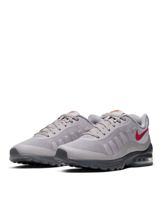 Nike Gray Air Max Invigor Shoes for men