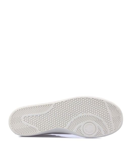 Fred Perry White B721 Leather Trainers for men
