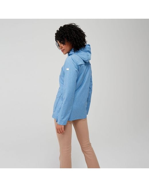Regatta Blue Bayarma Breathable Long Sleeve Waterproof Jacket
