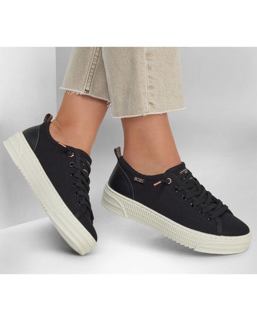 Skechers Blue Bobs Copa Canvas Trainers