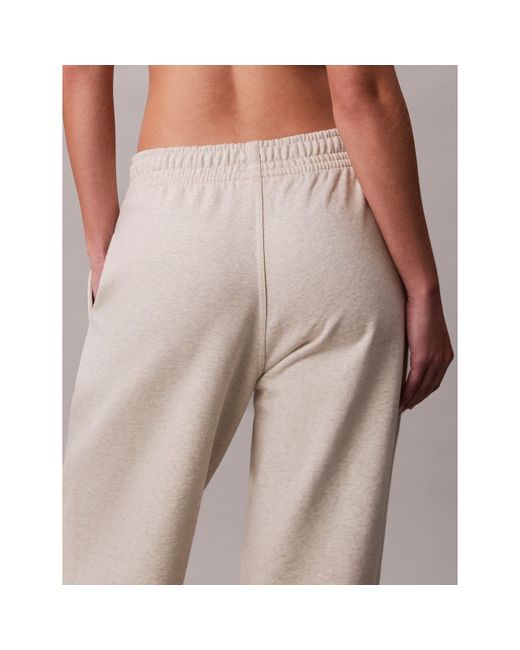 Calvin Klein Gray Ckj Mono Closed Hem Fleece Joggers